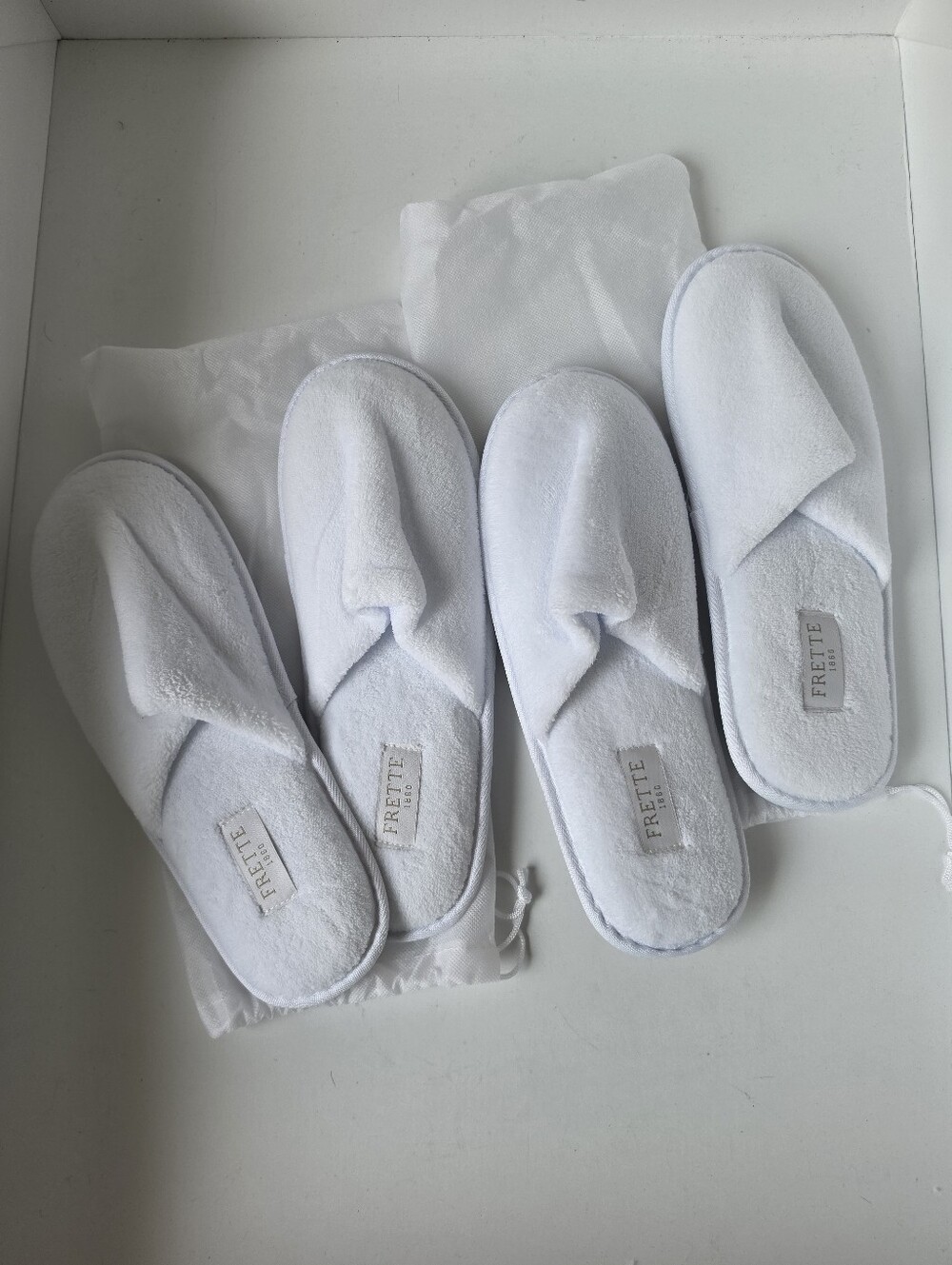 Frette slippers 2 pair New